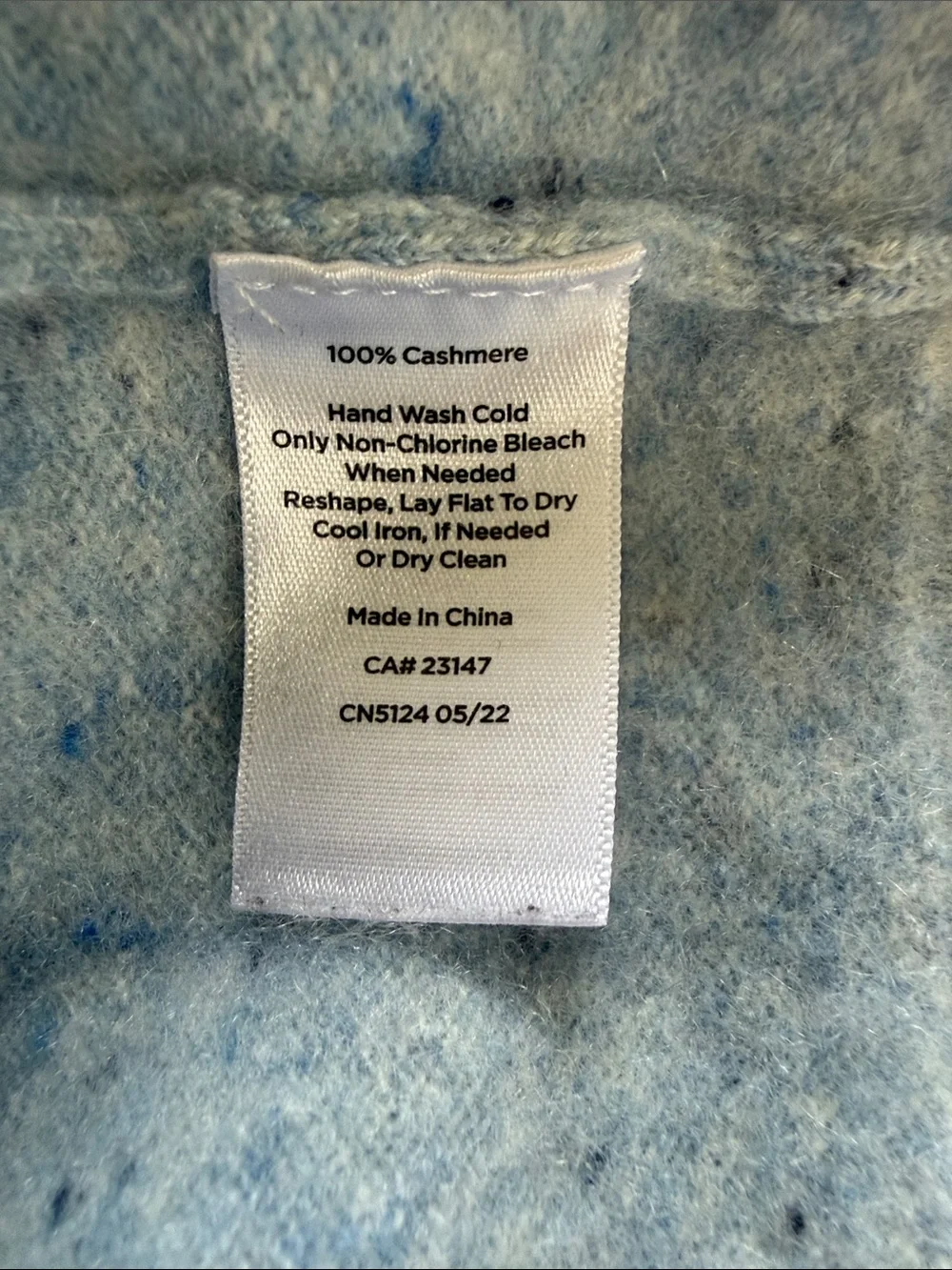 Talbots Women’s Audrey Soft Blue Cashmere Sweater